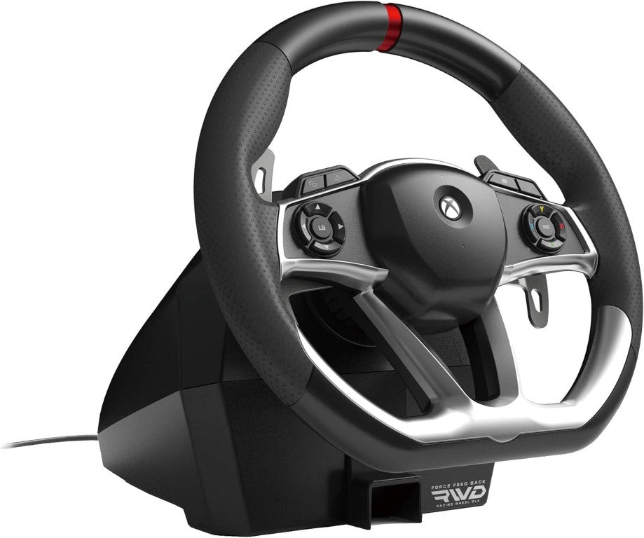HORI Volant de course Force Feedback DLX pour Xbox Series avec pédales incluses