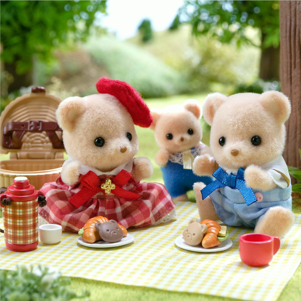 Sylvanian Families Biscuit Bear Frère et Sœur Set de Jeu Délicieux Pique-nique
