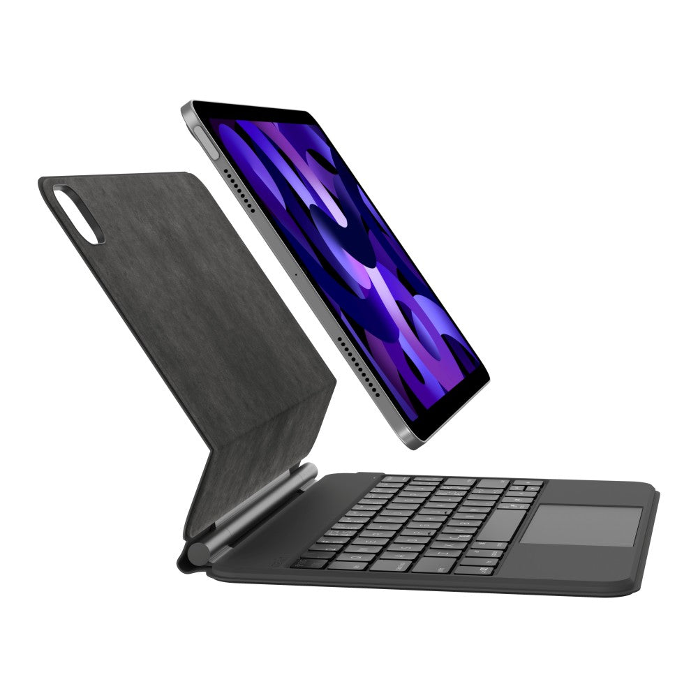 Belkin Étui clavier Pro pour iPad 10e génération avec support magnétique, Rétroéclairé, Touches multipoints, Compartiment pour Apple Pencil, Clavier sans fil AZERTY pour iPad 10,9 po