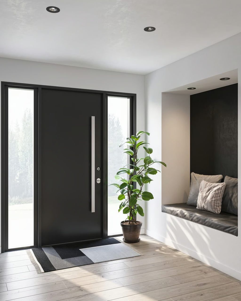Spot encastré DON SMART atmosphère colorée - variation de température de 2700-6500k LED intégrée plastique noir IP65 Salle de bain - Nordlux, Intérieur