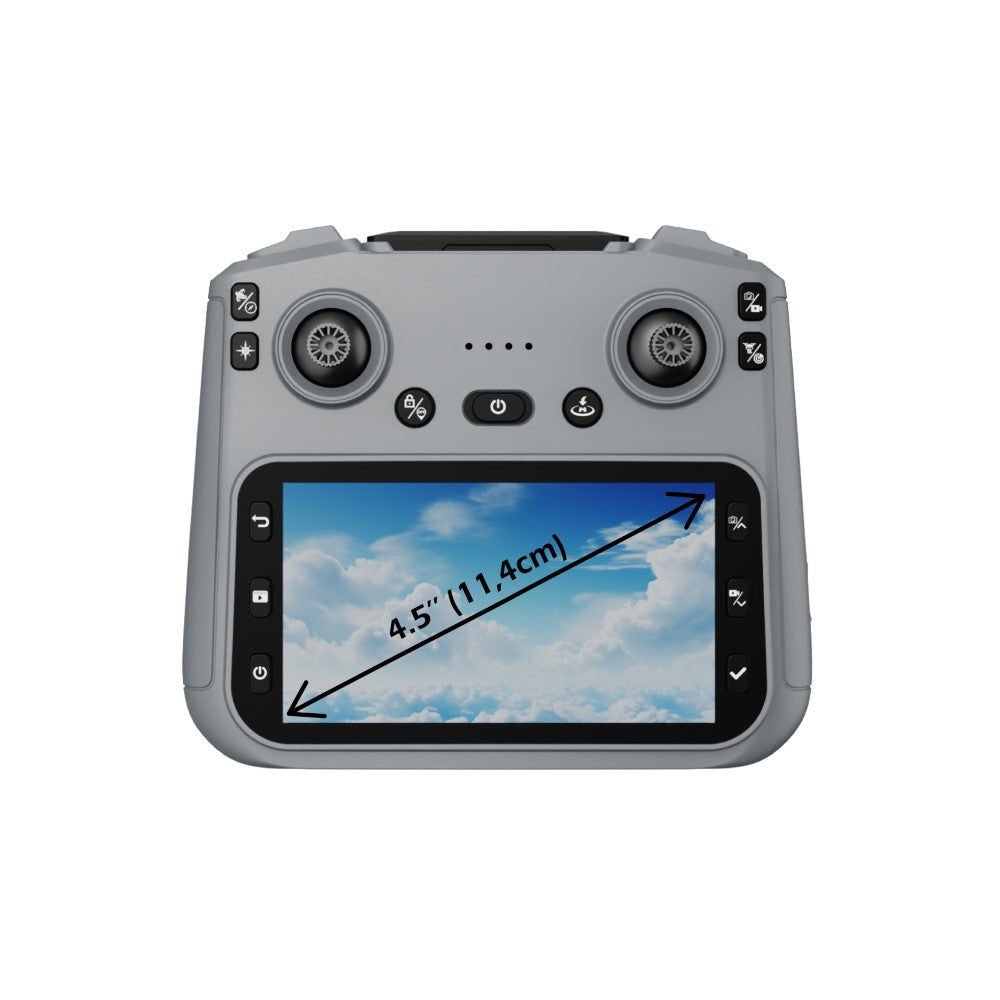 KYF Drone d’inspection 5G/4G avec télécommande écran 4,5 pouces + tapis d’atterrissage + 2 batteries + mallette de transport