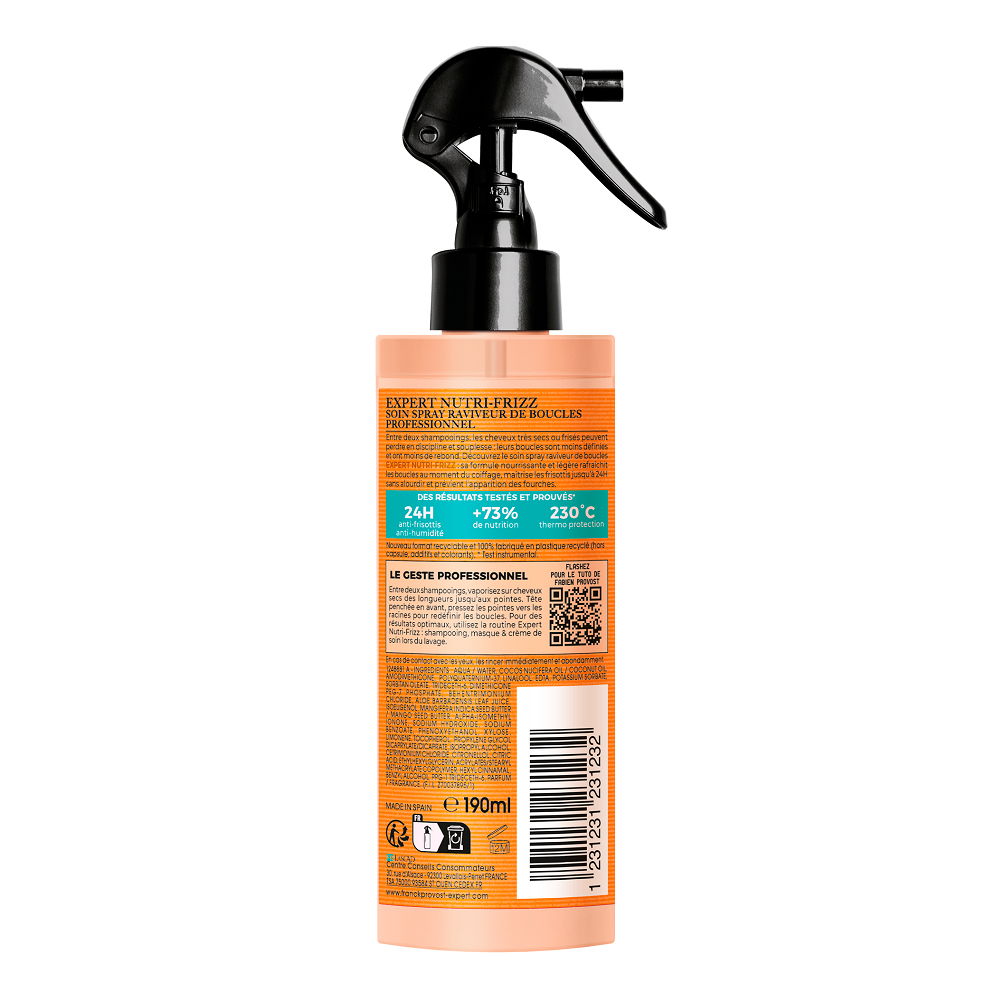 FRANCK PROVOST Expert Nutri-Frizz Spray Bouclant Sans Rinçage 190 ml