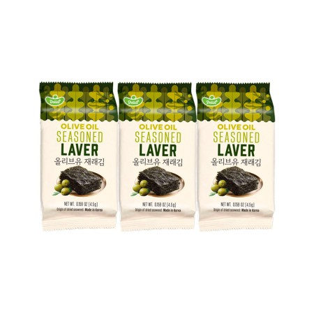 Delief Algue nori assaisonnée à l'huile d'olive HALAL 4,5 g x 12