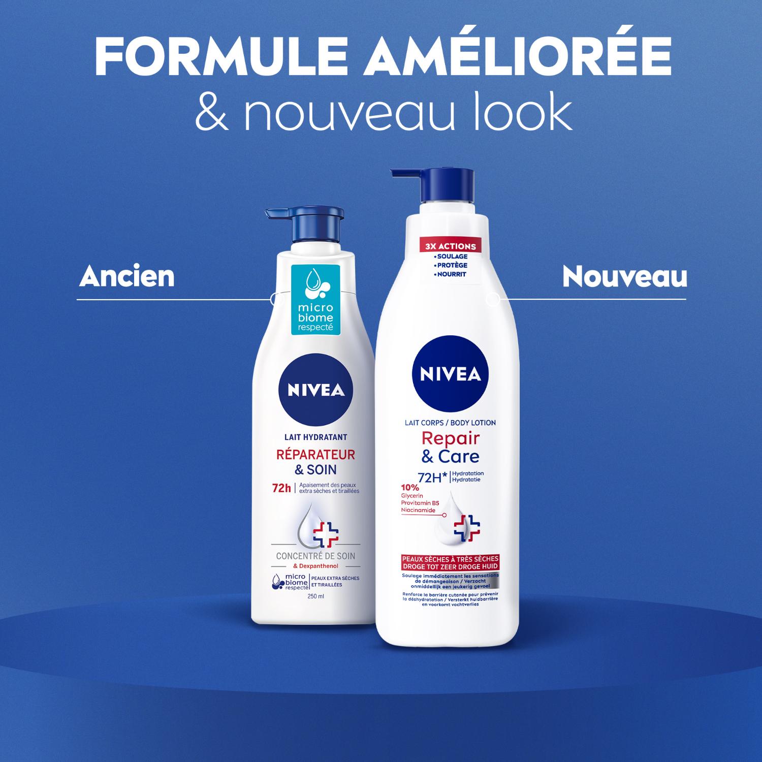 NIVEA Lait Corps Repair & Care Peaux Extra Sèches 250 ml