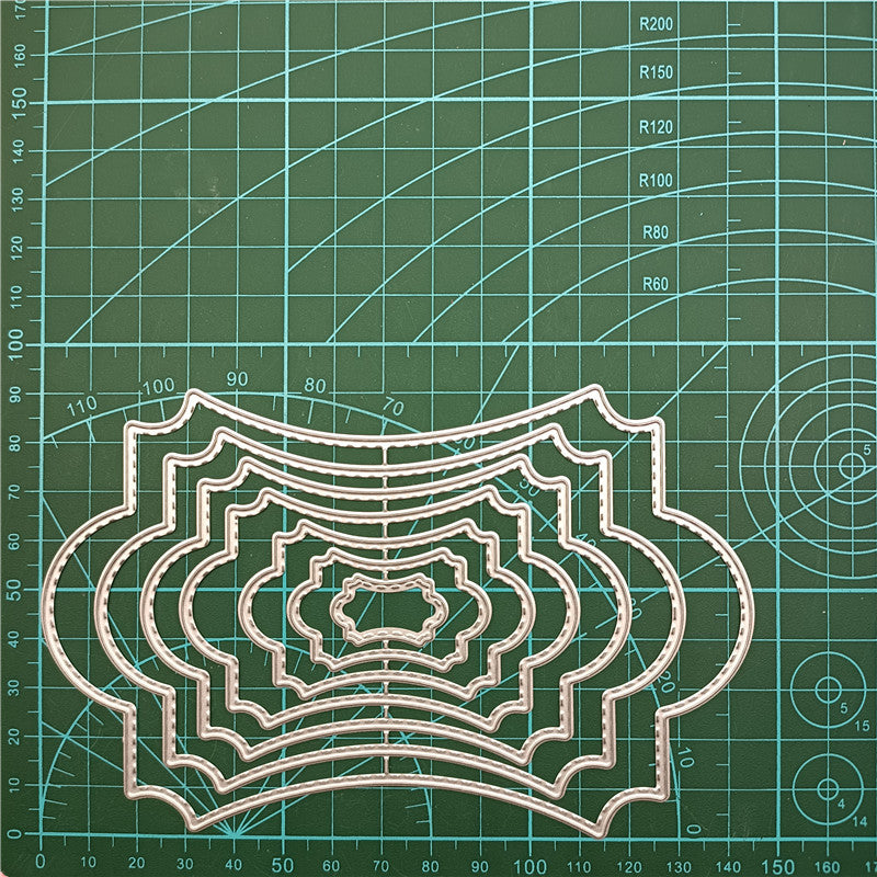 Ciseaux à Découper Métalliques pour Cadre Polygonaux Ciseaux de Découpe Ciseaux à Découper pour Pratique DIY Album de Scrapbooking Ciseaux à Découper