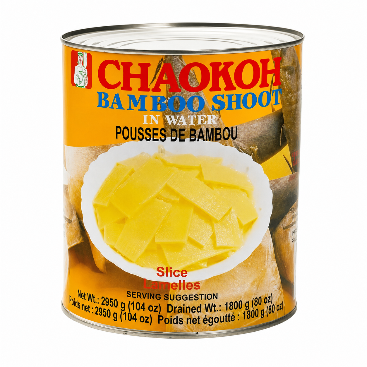 CHAOKOH Tranches de bambou 2,95 kg