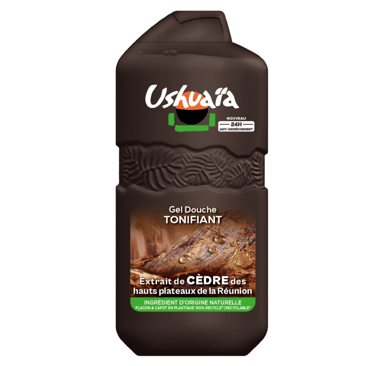 Ushuaïa Gel Douche Tonifiant à l'Extrait de Cèdre, 280 ml