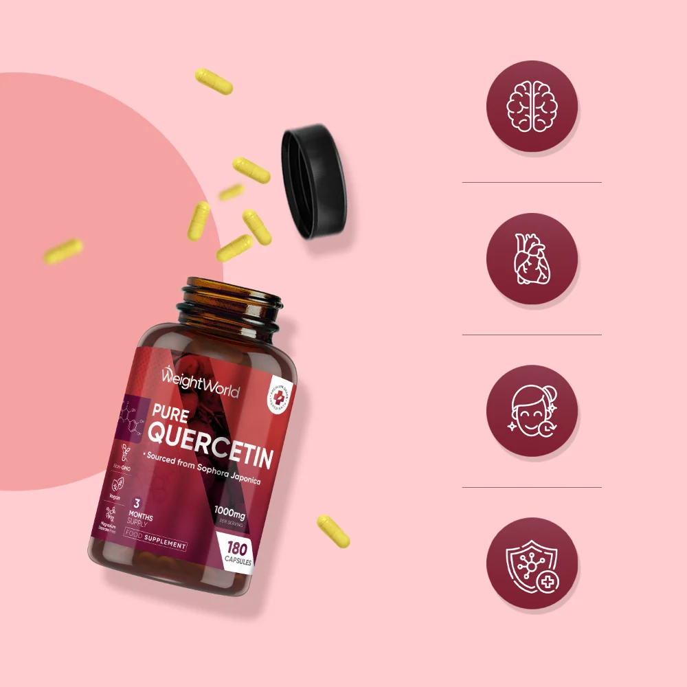 WeightWorld Quercétine Pure 1000 mg 180 Gélules