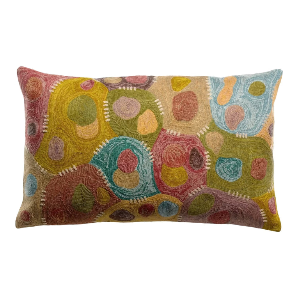 HOUSSE de COUSSIN BRODE NESTOR MINERAL