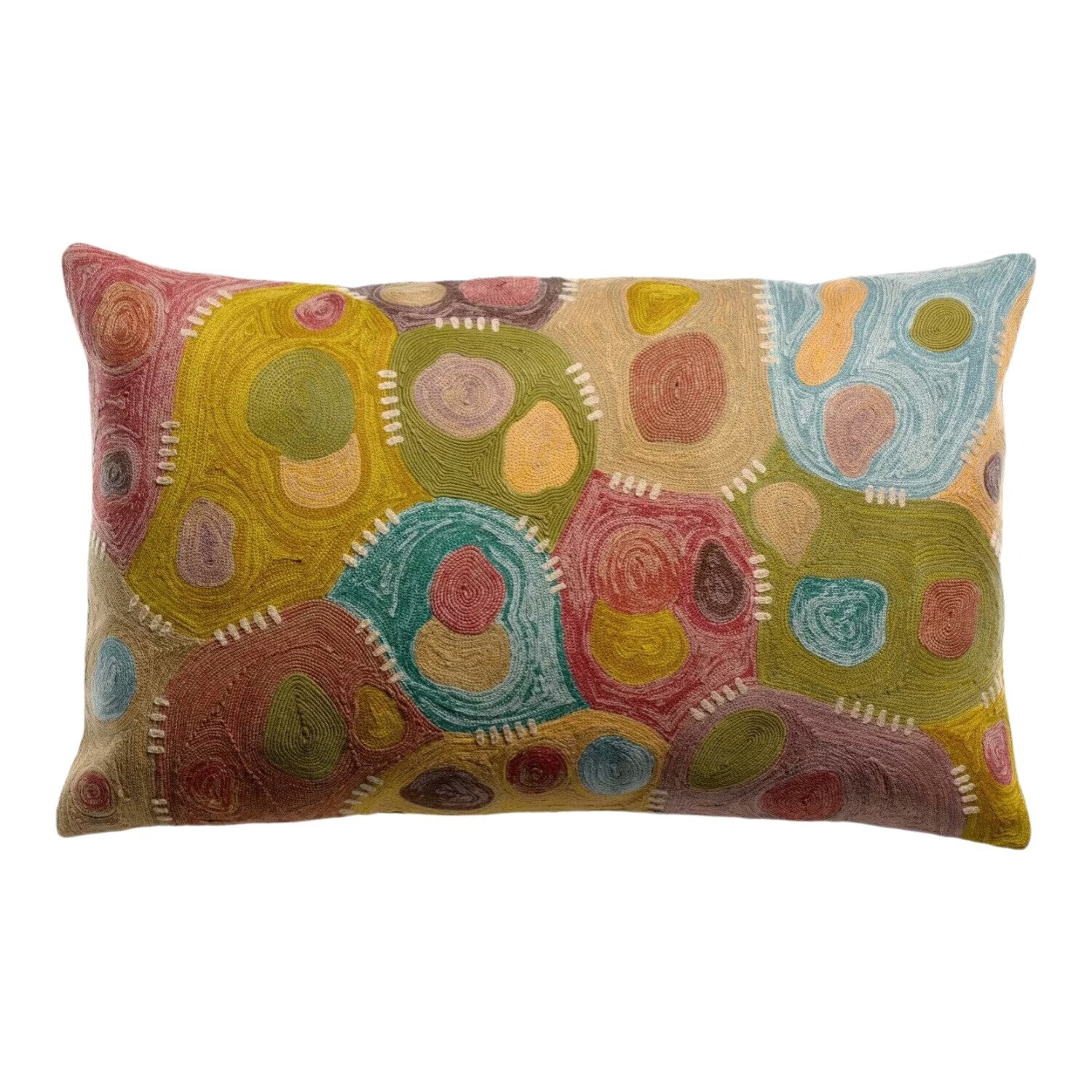 HOUSSE de COUSSIN BRODE NESTOR MINERAL