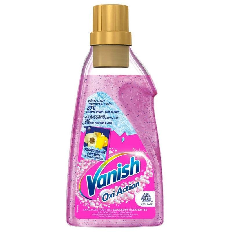 Vanish Oxi Action Gold Gel Détachant, Oxygène Actif, pour Laine & Soie, 1,5 L