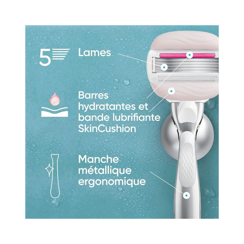 GILLETTE Venus Lames de rasoir Pro Comfortglide Sugarberry - 3 lames