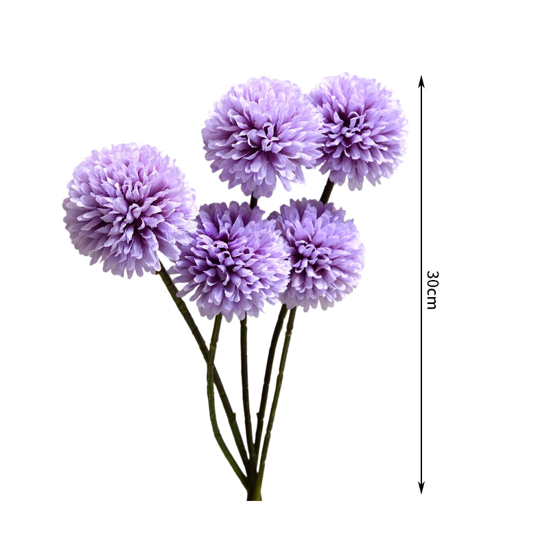 Wei's moment 6 pcs Fleurs artificielles Hydrangée artificielle Décoration pour vase de mariage Violet