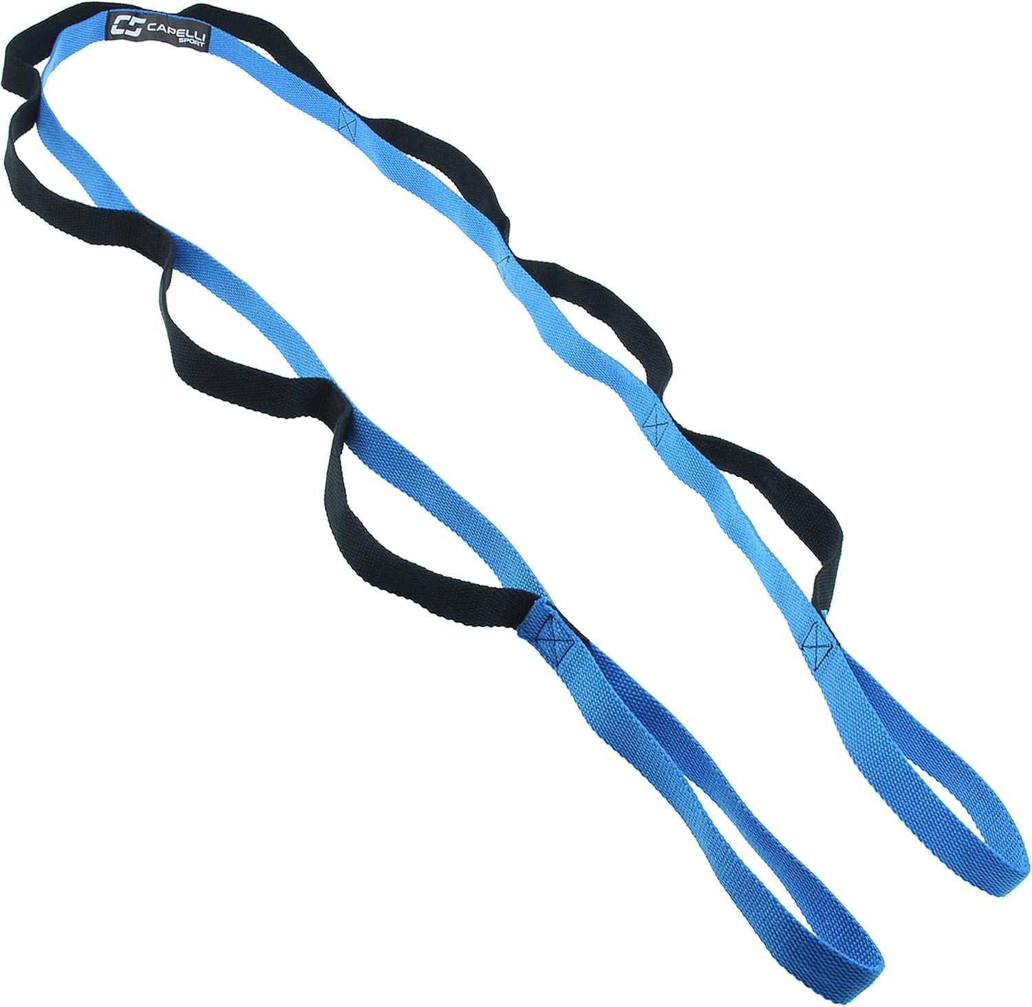 Ceinture d'étirement multi-niveaux 8 boucles Flexibilité, équilibre et étirement des jambes - styles multiples pour yoga, ballet Informations de marque en option : nom de la marque source : Capelli Sport nom de la marque cible : Capelli Sport