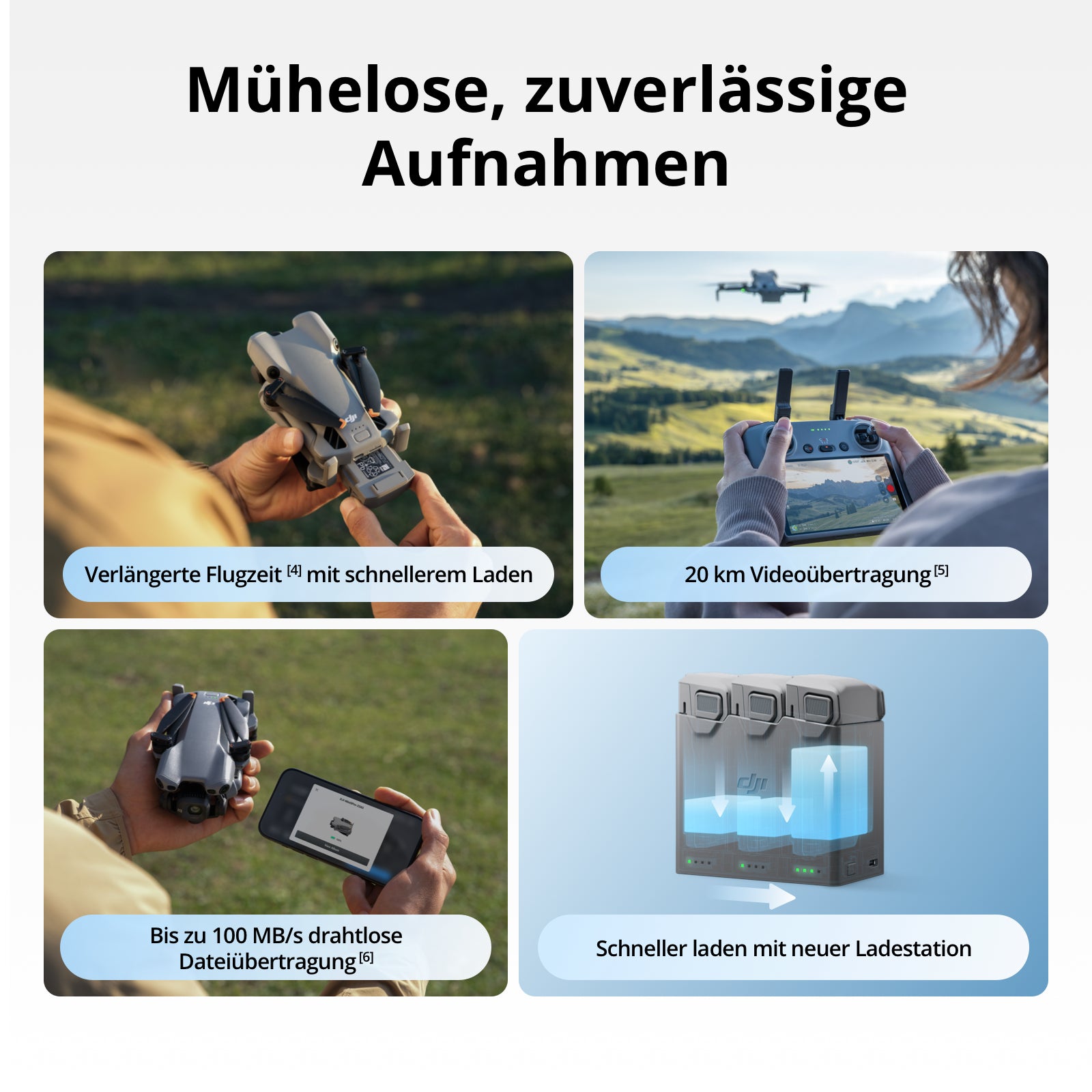 DJI Mini 5 Pro Pack Fly More avec DJI RC 2, certifié C0, drone 4K, capteur CMOS 1-pouce et détection d'obstacles