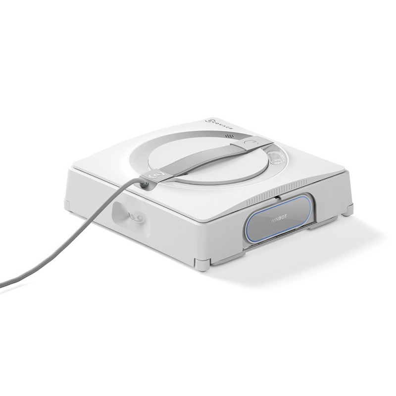 ECOVACS WINBOT W2 Pro Omni Robot lave-vitres avec station multifonction, se recharge pendant le fonctionnement, embout de nettoyage à triple buses, système de protection à 12 niveaux