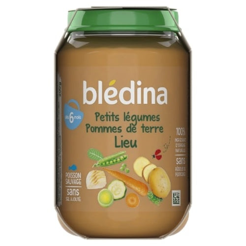 BLEDINA Pot salé légs pomm.de terre colin lieu dès 6m. 2X200g