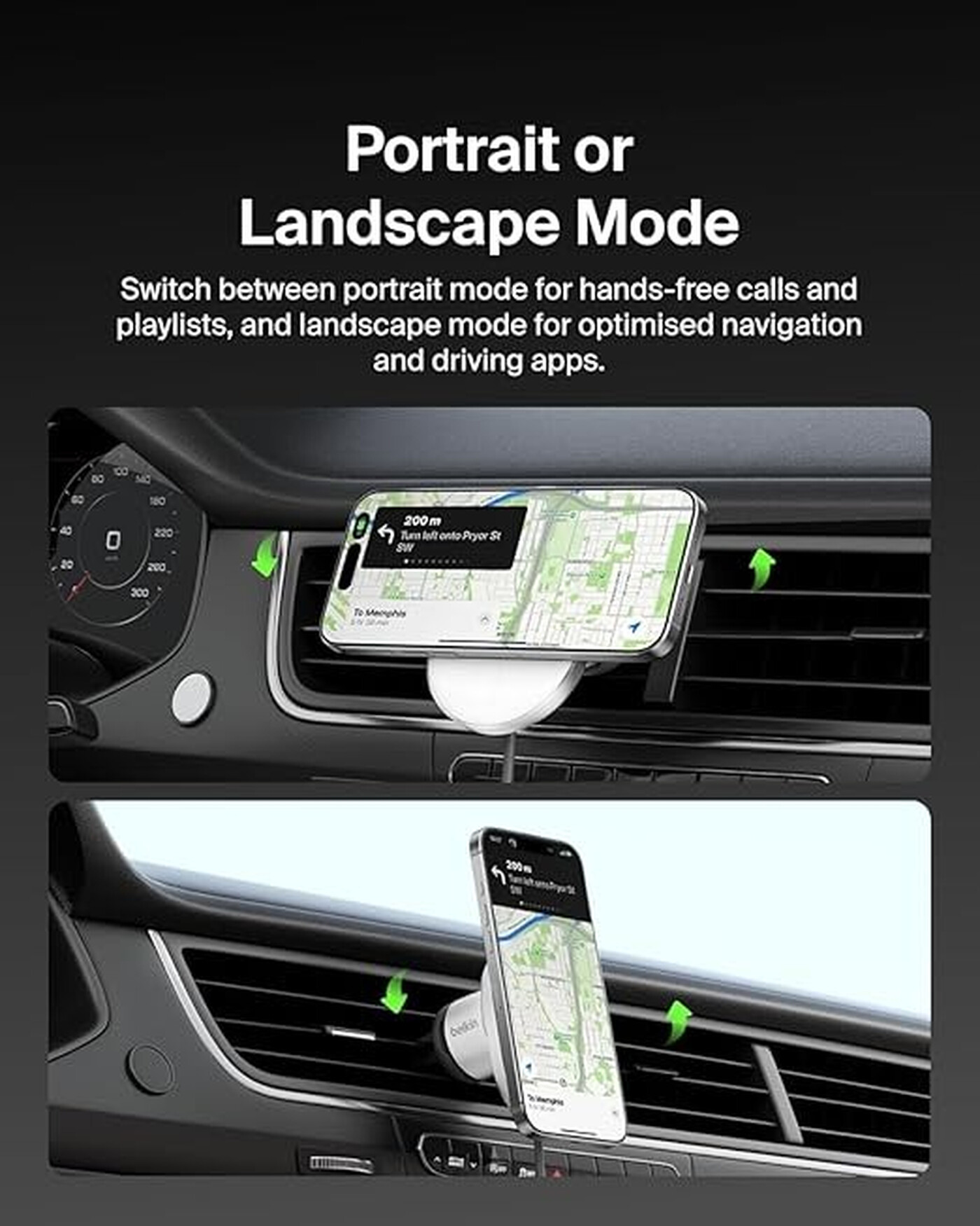 Belkin Chargeur Voiture Magnétique BOOST CHARGE Qi2, sans bloc d’alimentation