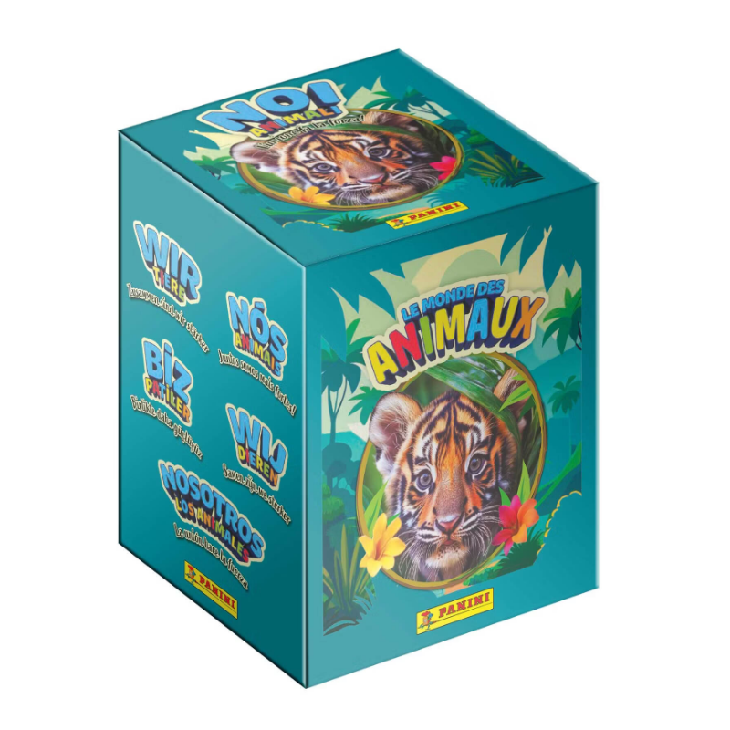 PANINI LE MONDE des ANIMAUX Boîte de 36 pochettes