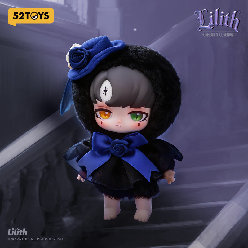 52TOYS Lilith Série Forbidden Covenant Boîte Mystère Pendentif Peluche Vinyle Gothique Foncé Figurine de Collection Anime Décoration de Bureau Cadeau d'Anniversaire Une Figurine Aléatoire par Commande