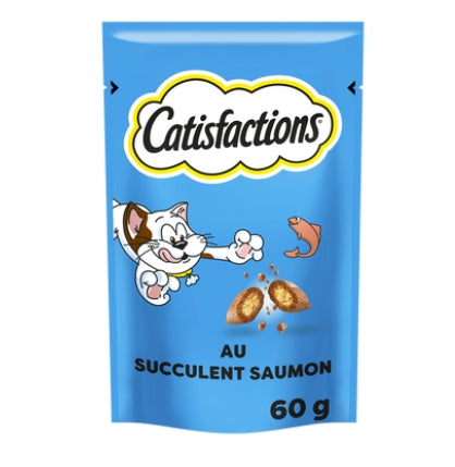 Catisfactions friandises au saumon pour chats et chatons - 60 g