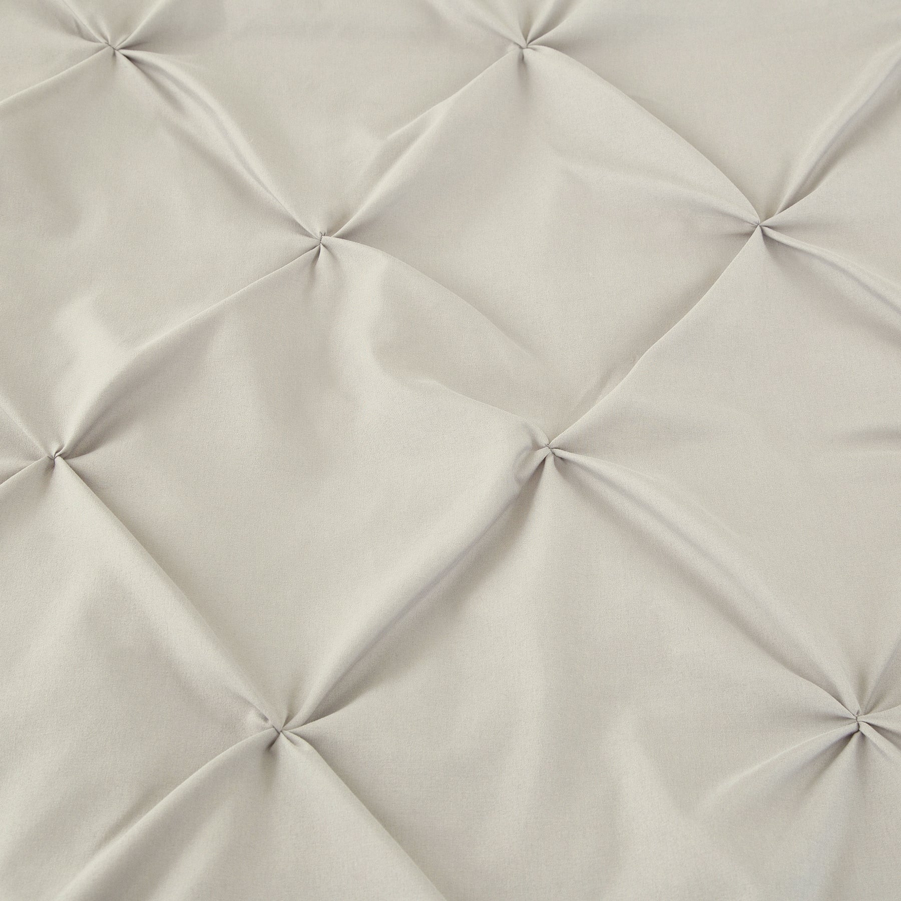 Ensemble housse de couette et taies d'oreiller, coloris naturel, en lin, effet plissé, aspect filé, 140 x 200 cm + 65 x 65 cm x 1