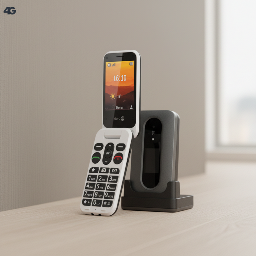 Doro Leva L30 Téléphone à clapet 4G pour seniors