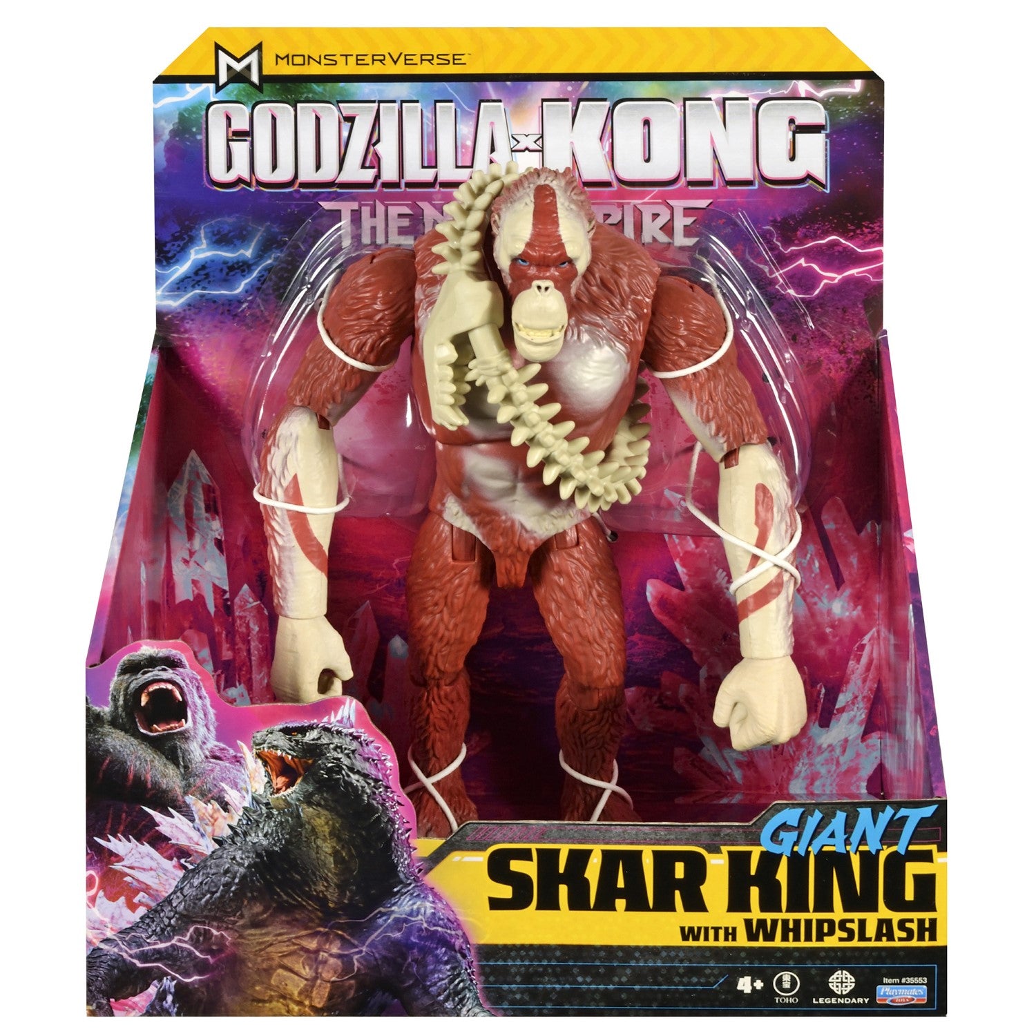 MONSTERVERSE Monsterverse - Godzilla x Kong, Figurine articulée, 28 cm, Skar King, Pour les enfants à partir de 4 ans, MN3003