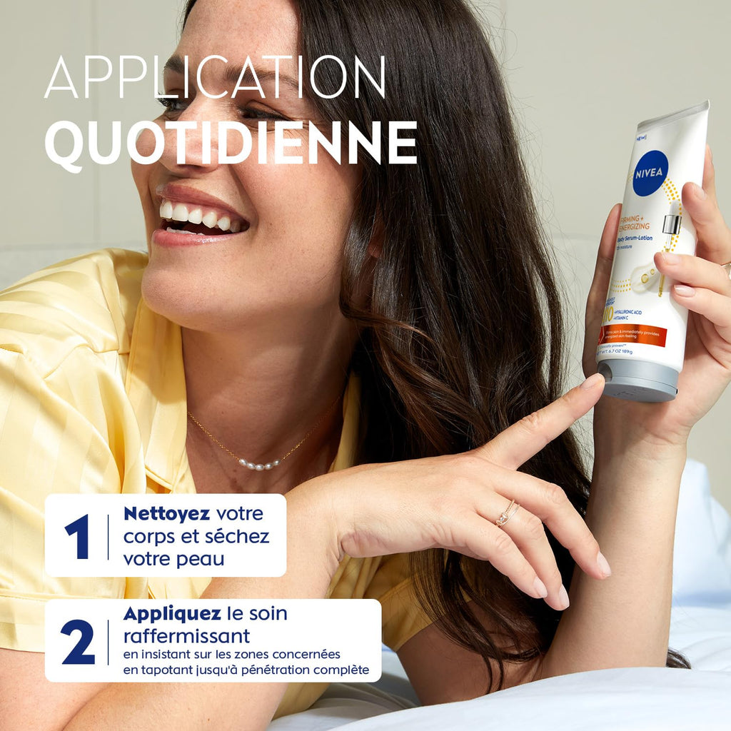 NIVEA Q10 Sérum Lait Corps Revitalisant Fermeté Q10 + Vitamine C - 200 ml