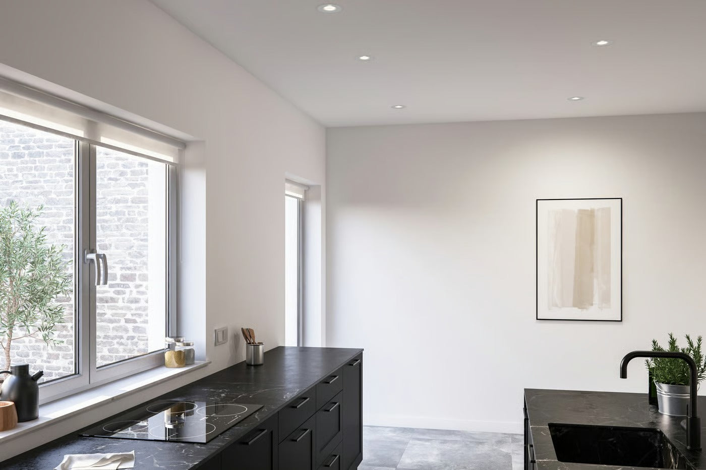 Spot encastré STAKE - LED intégrée plastique blanc - blanc chaud 2700k IP20 - Nordlux, Intérieur