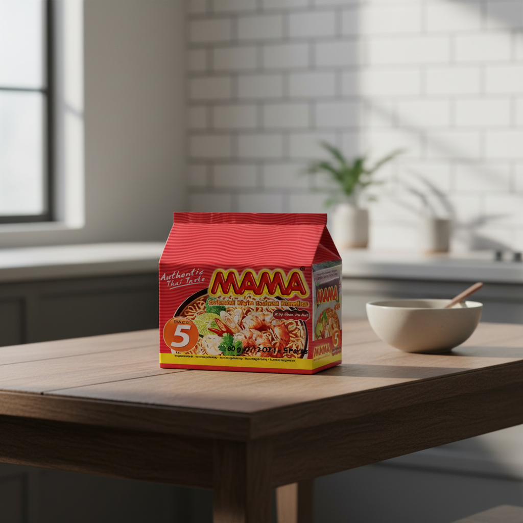 MAMA Nouilles instantanées saveur crevette - 5 x 60 g