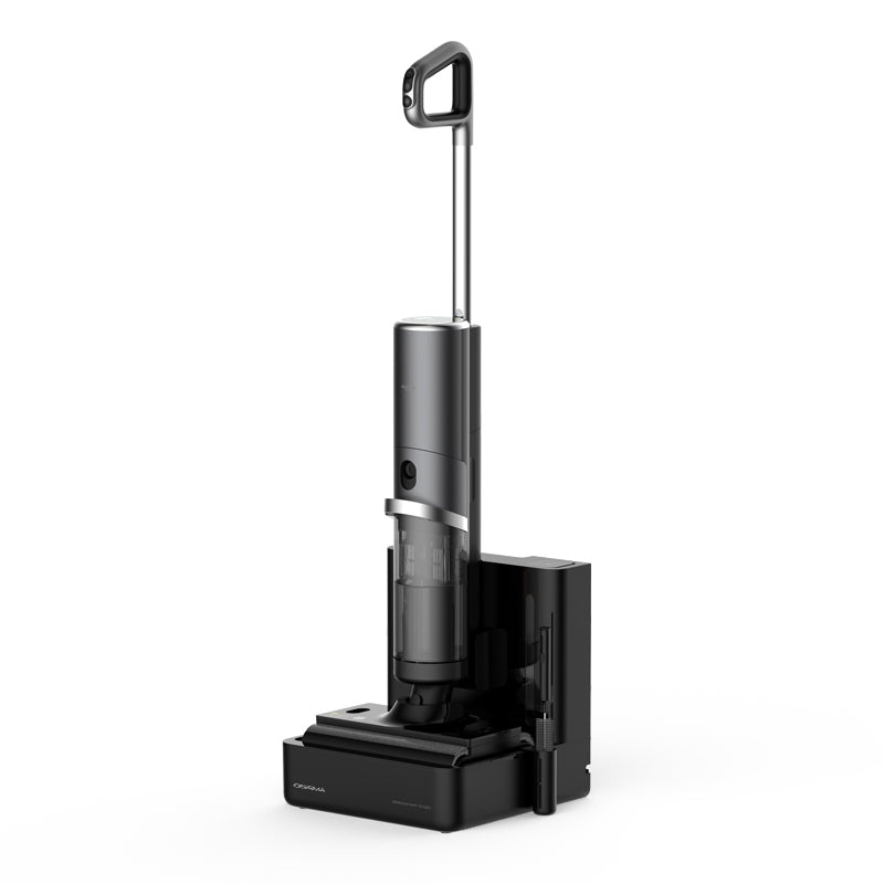 Lave-sol aspirateur sans fil Deerma DEM-VX900W équipé d’un système à double traction facilitant le nettoyage avant et arrière, conception bord à bord sans zone oubliée