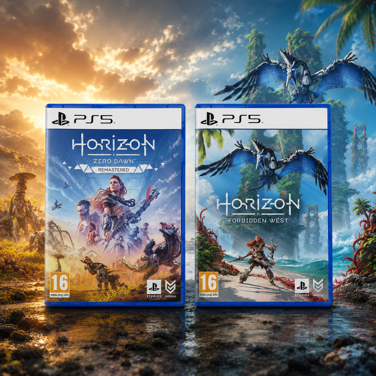 Horizon: Zero Dawn Remastered + Horizon: Forbidden West - PS5 - Version Française