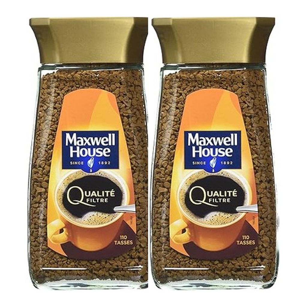 MAXWELL HOUSE Café soluble QUALITE FILTRE 200g (Lot de 2)