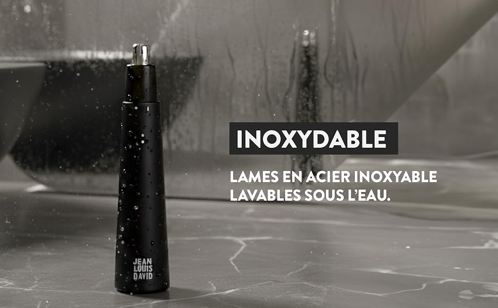 Jean Louis David - Tondeuse Nez & Oreilles Rechargeable USB-C - Coupe Circulaire Sans Douleur - Noir