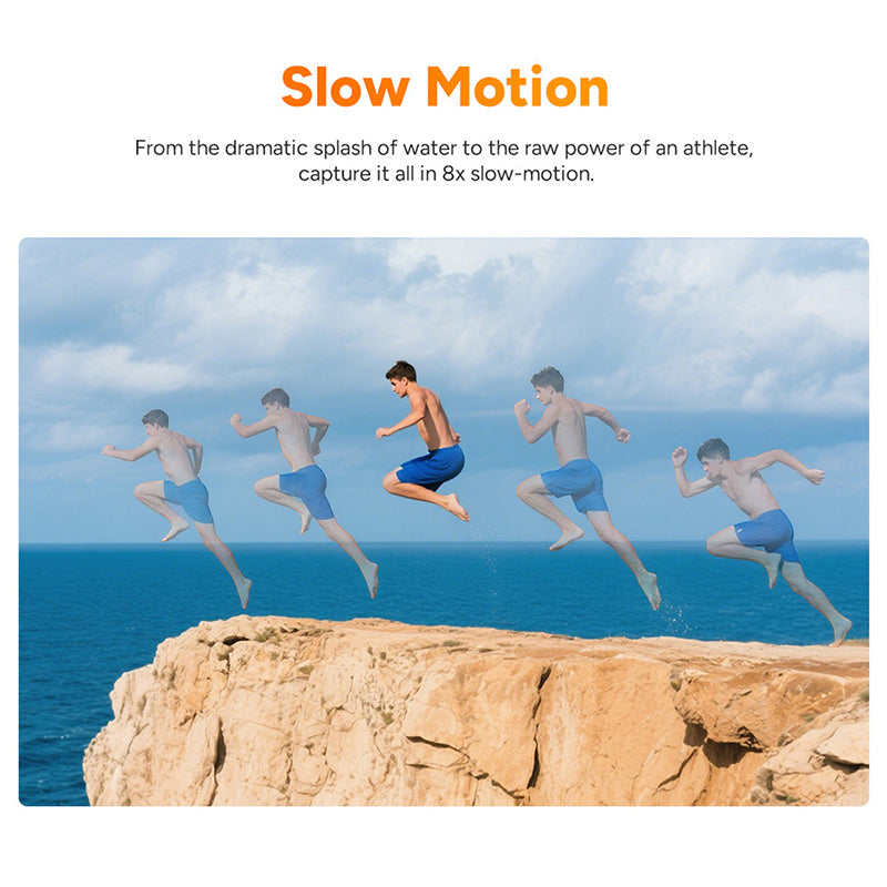 SJCAM C400 Caméra d’action de poche Vidéo 4K Stabilisation gyroscopique 6 axes Écran tactile 1,3 po Compacte 6,8 x 3,2 x 2,6 cm Portable Autonomie 172 min Étanche 30 m avec caisson
