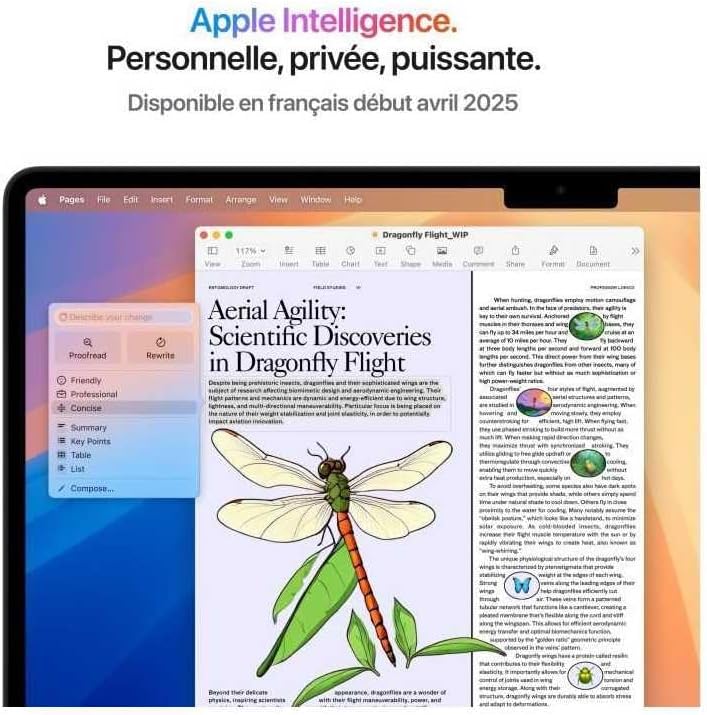 Apple MacBook Air 15" (M4, CPU 10 cœurs, GPU 10 cœurs) avec 24 Go RAM et 512 Go SSD - Minuit, AZERTY