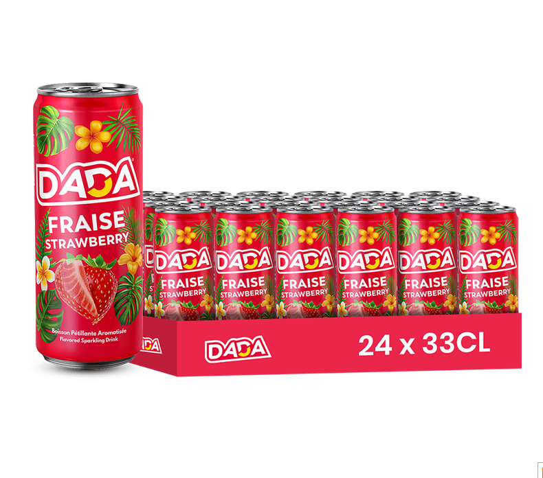 DADA boisson gazeuse fraise 24x33CL