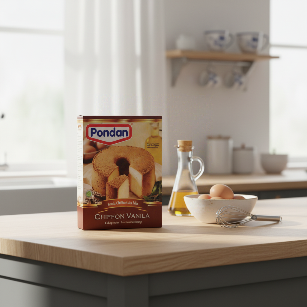 Pondan Préparation pour Gâteau Chiffon Vanille 400 g