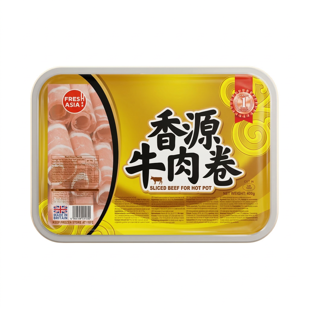 FRESHASIA Tranches de bœuf pour fondue chinoise 400 g