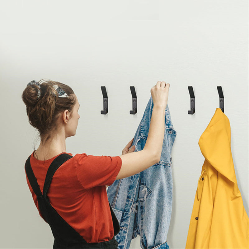 JORDAN&JUDY Lot de 5 crochets de porte en acier inoxydable pour vêtements, chapeaux et clés