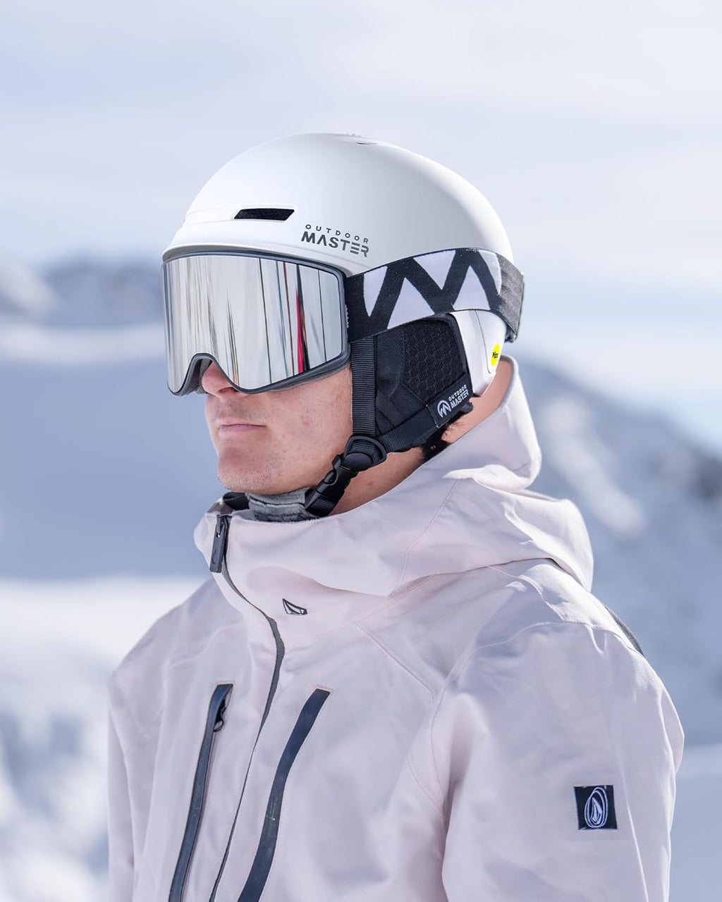 OutdoorMaster Diamond IIMIPS Casque de ski blanc - Taille S
