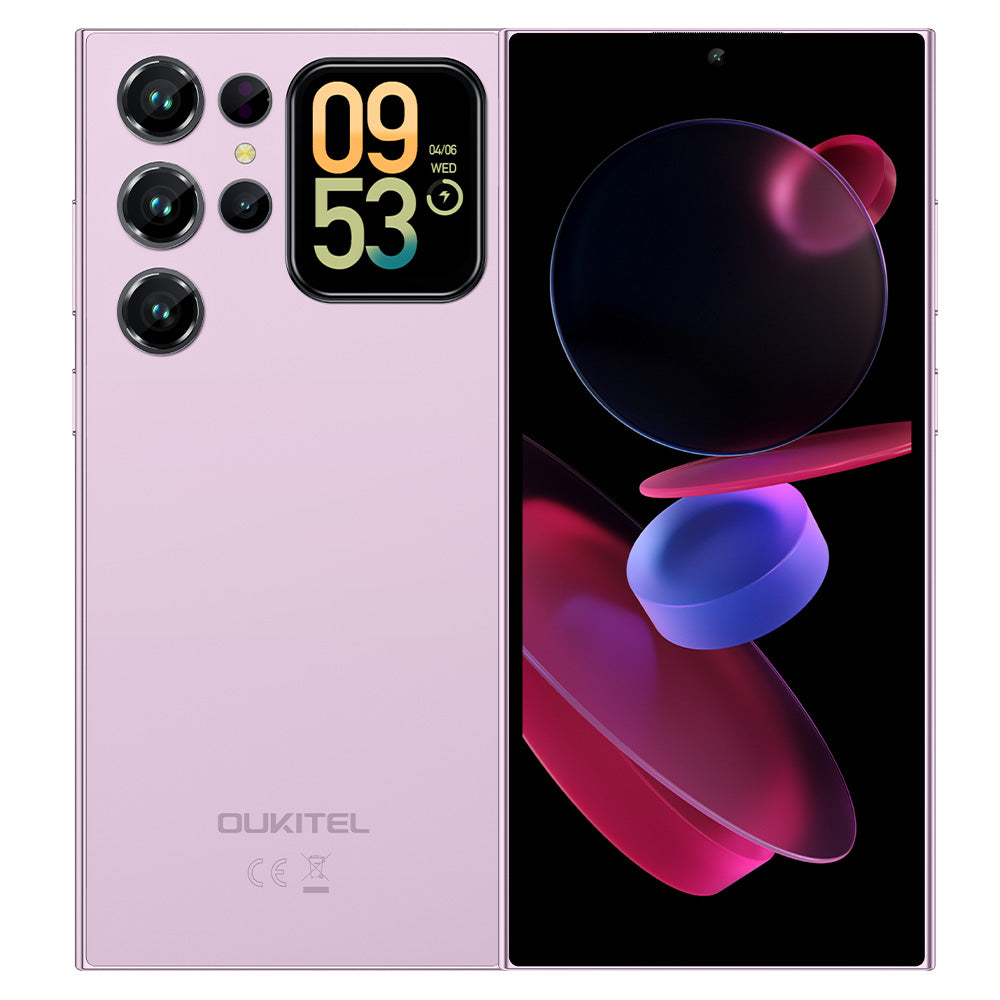 OUKITEL C62 Smartphone 6,88 pouces Batterie 5150 mAh Corps ultra-fin 9,5 mm (4 Go + 128 Go) Violet Double SIM