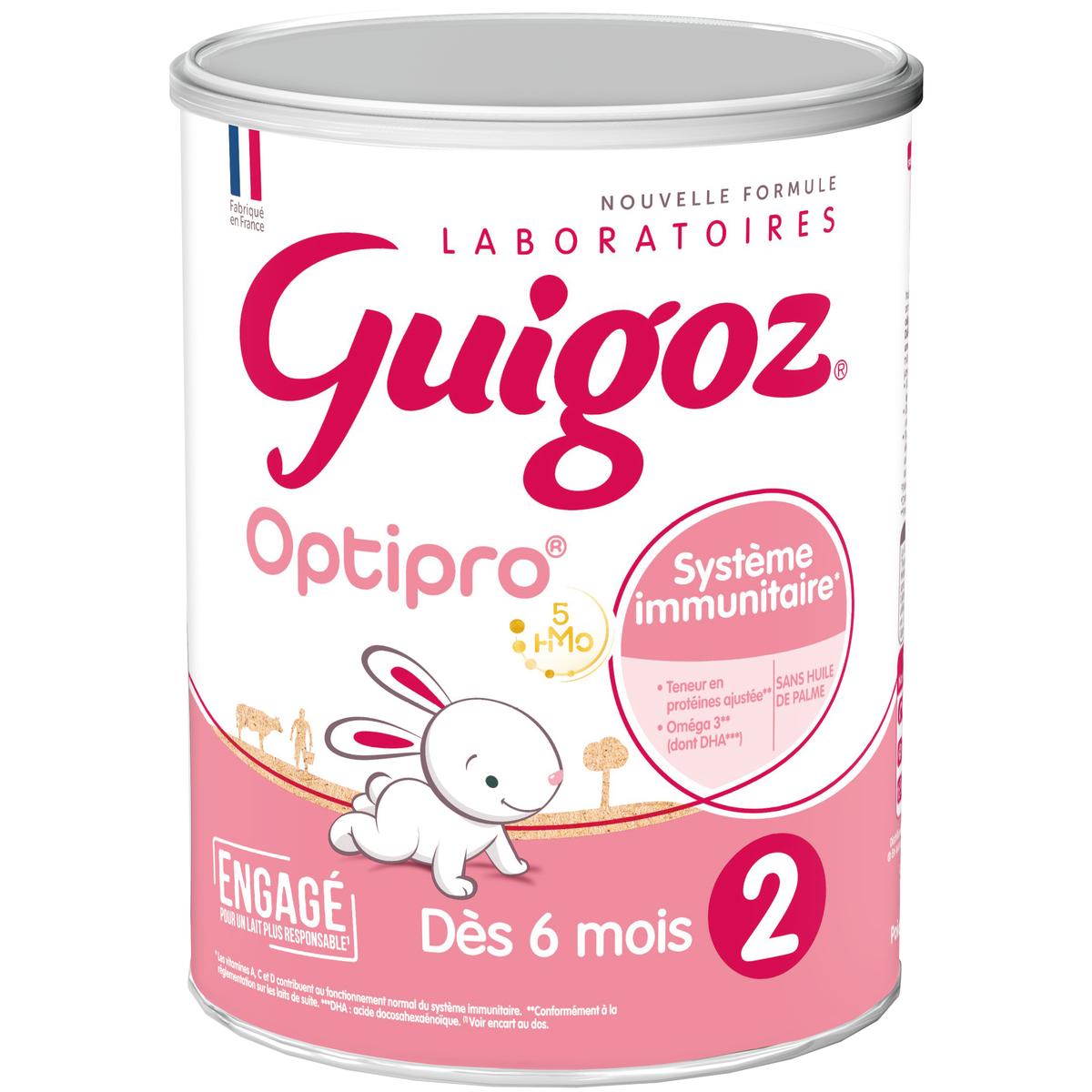 Guigoz Optipro Lait pour Bébé Étape 2 830 g
