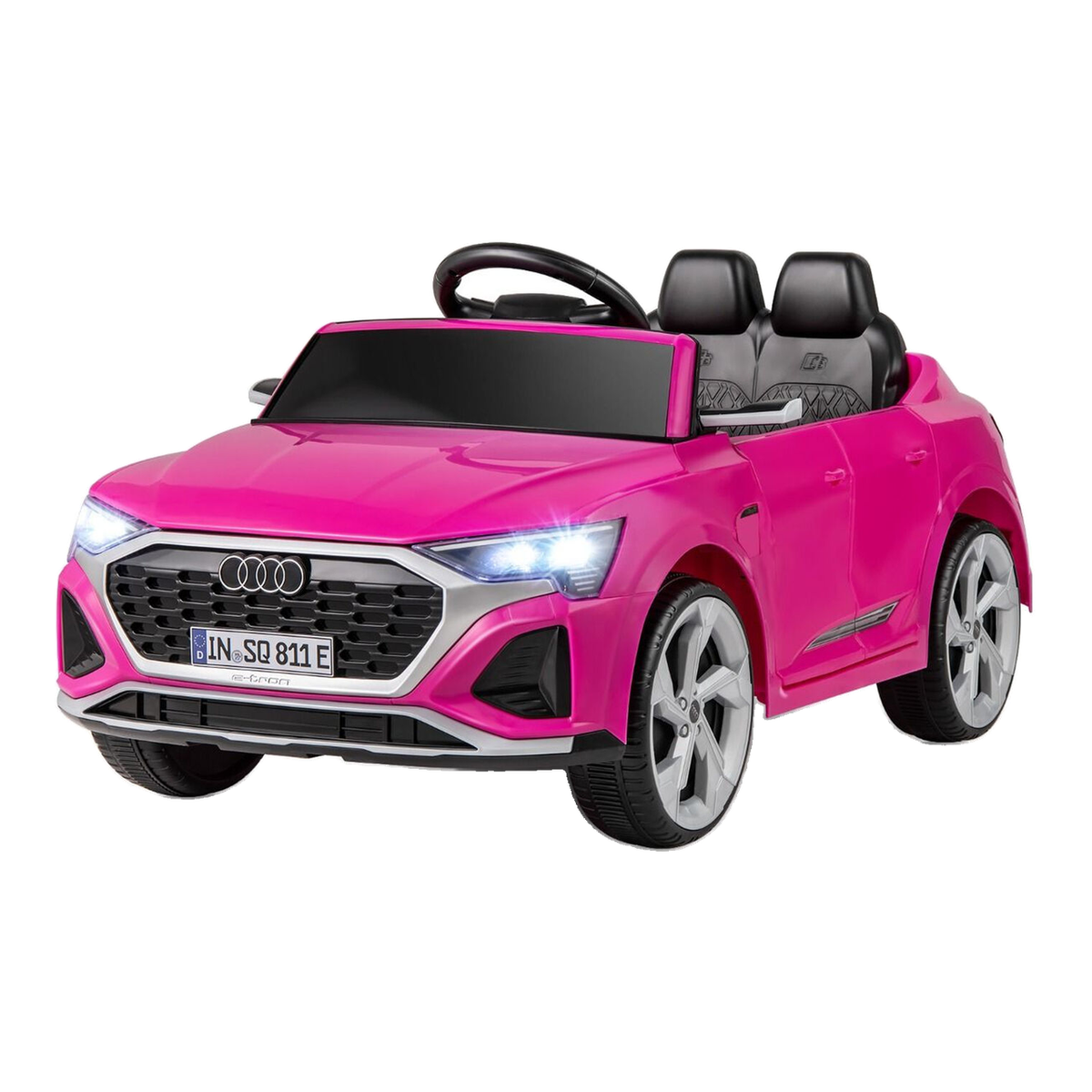 Costway Voiture électrique pour enfants 12 V, édition sous licence Audi SQ8, avec télécommande, klaxon, éclairage LED, musique, contrôle de vitesse à 3 niveaux