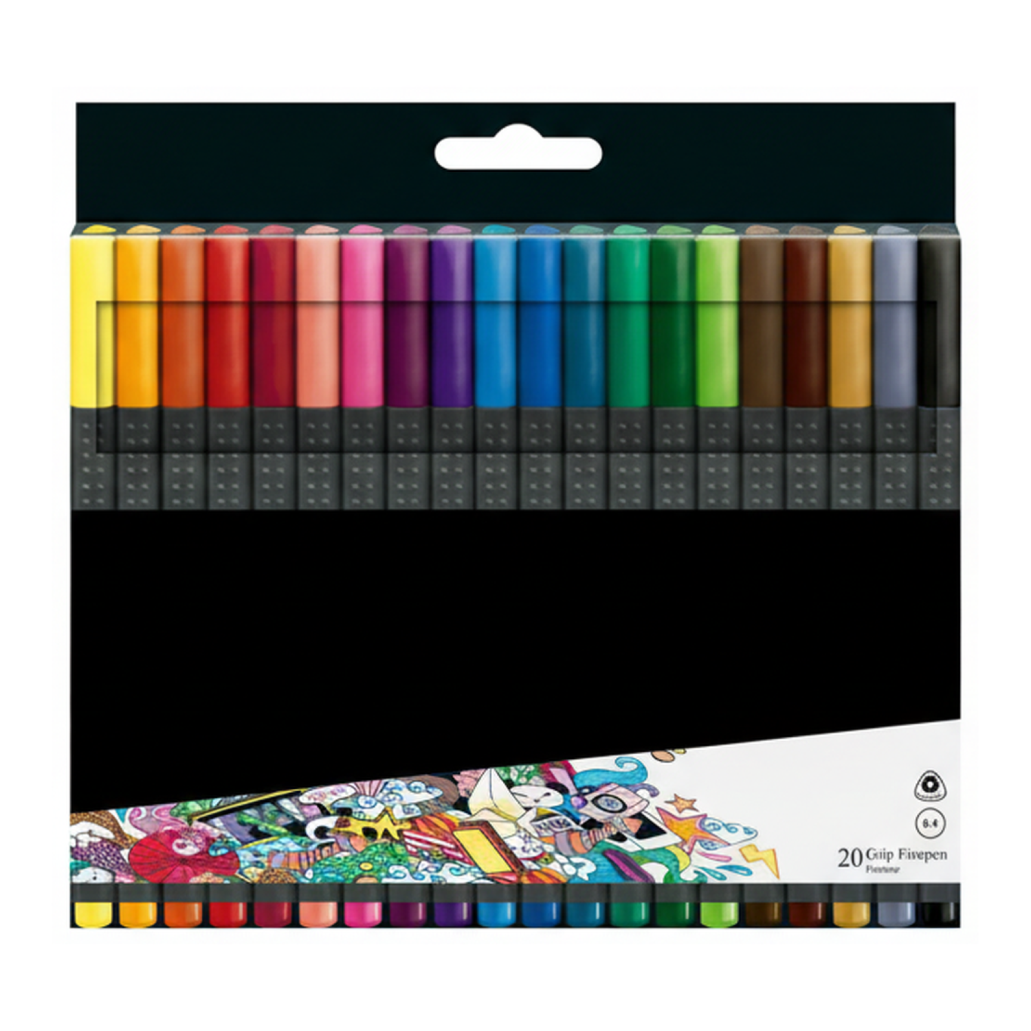 Faber-Castell Finepen Grip Lot de 20 stylos fin - 0,4 mm