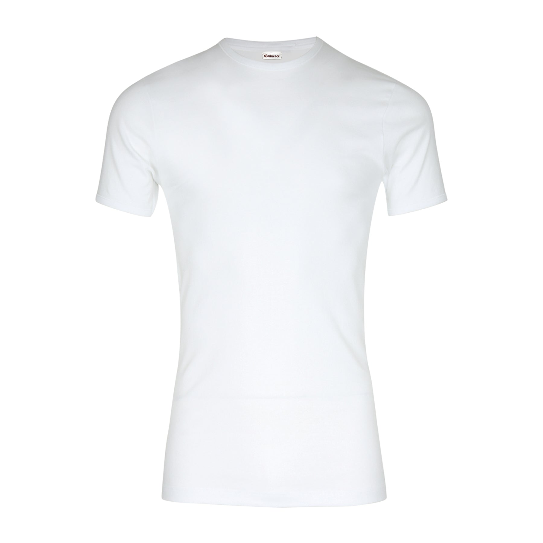 EMINENCE T-shirt à col rond coton pur premium, blanc, L