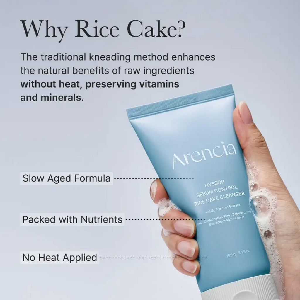 Arencia Nettoyant gâteau de riz régulateur de sébum à l’hysope 150 g
