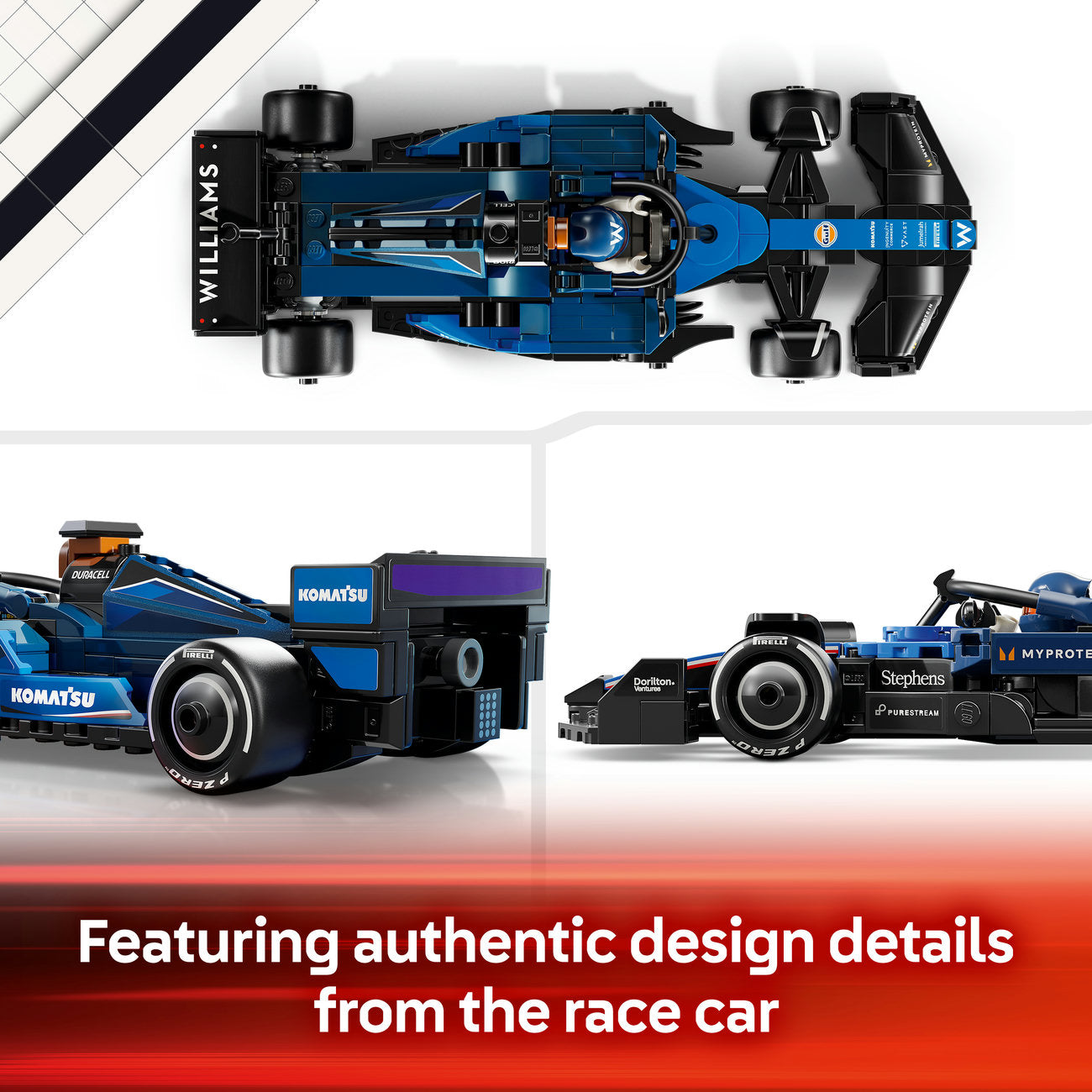 LEGO Speed Champions 77249 Voiture de course F1® Williams Racing FW46