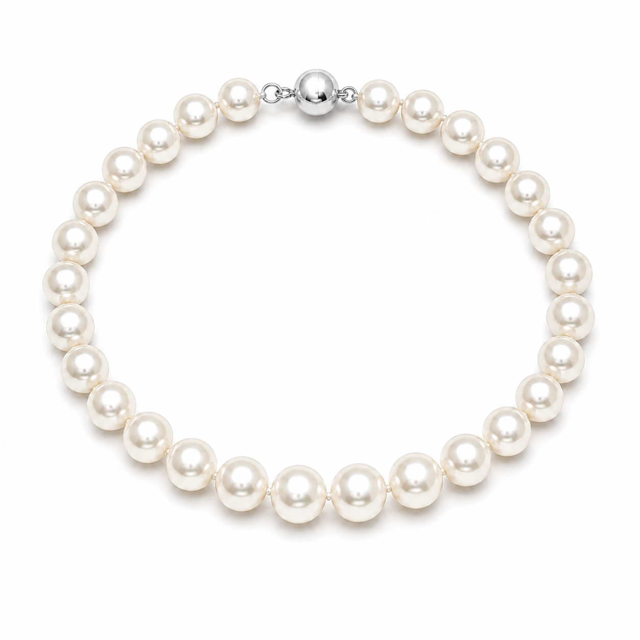 Collier de perles VoxorAI XL23 12 mm - Collier de perles haut de gamme, élégant et classique, une exclusivité officielle.